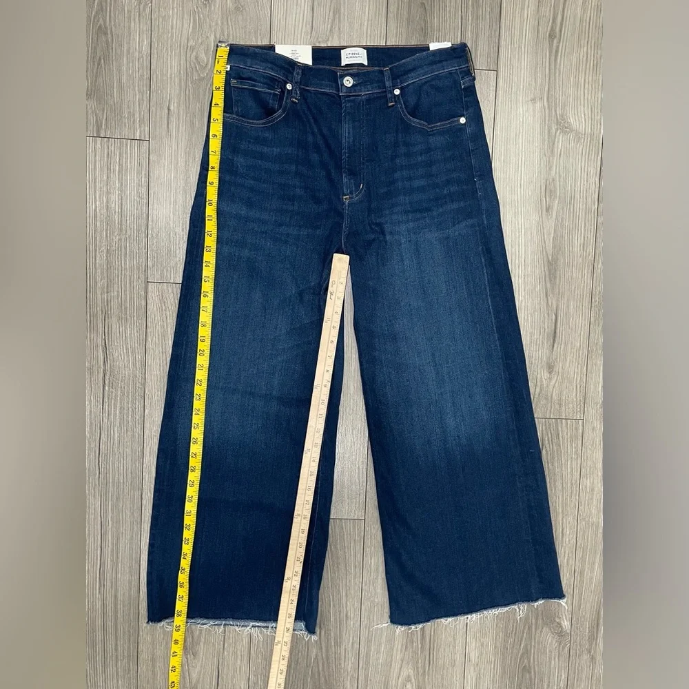 NWT Citizens of Humanity Lyra Crop‎ Wide Leg Jeans in Lotus Size 30